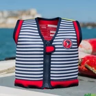Kép 1/4 - Konfidence gyermek úszómellény, HAMPTONS NAVY STRIPE/OHAU PINK/MAUI LIME/MAUI ORANGE