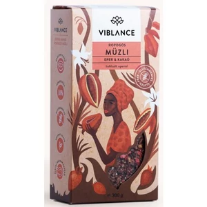 Viblance Eper kakaó ropogós müzli, 300g