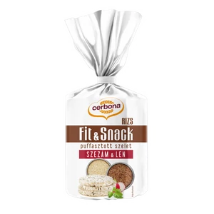 Cerbona Puffasztott rizs tengeri szezám-len 90 g