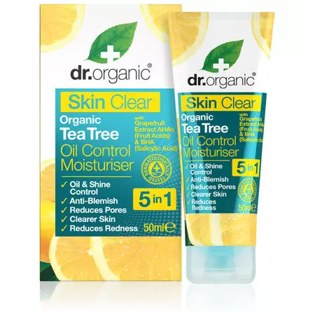 Dr. Organic Skin Clear Mattító Hidratáló arckrém 5 az 1-ben, 50 ml