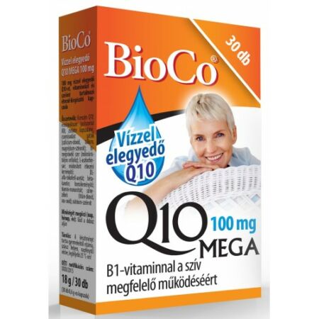 BioCo Vízzel elegyedő Q10 MEGA 100 mg B1-vitaminnal 30db