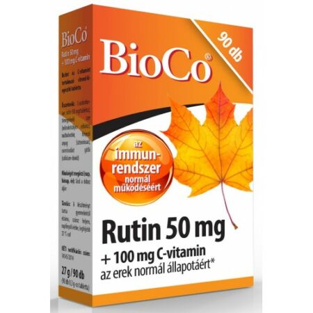 BioCo Rutin 50 mg+100 mg C-vitamin 90db