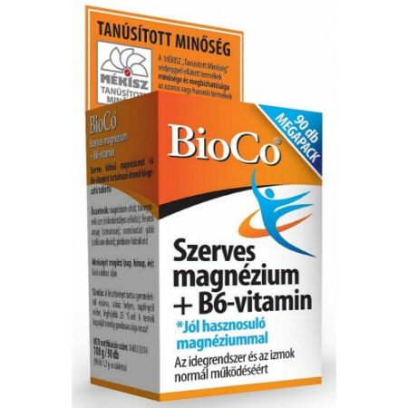 BioCo Szerves Magnézium+B6-vitamin Megapack 90db