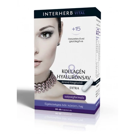 INTERHERB VITAL Kollagén&Hyaluronsav EXTRA tabletta 30db