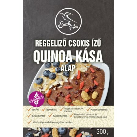Reggeliző quinoa kása alap, csokis ízű, 300g  Szafi Free