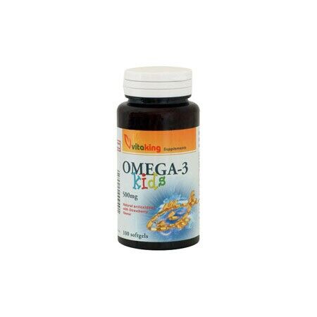 Omega-3 Kids 500mg EPA 100mg/DHA 150mg (100) lágykap.