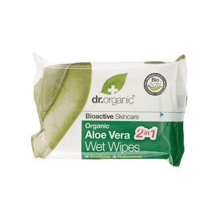 Dr Organic Bio Aloe Vera nedves törlőkendő