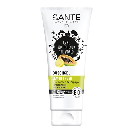 Sante Lemon Fresh Tusfürdő bio Citrom és Papayakivonattal