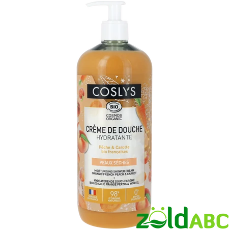 Coslys bio tusfürdő barackkal és sárgarépával, 1L