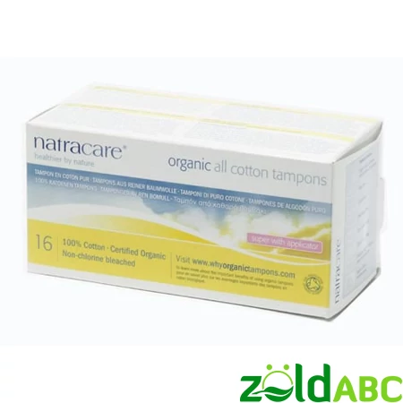 Natracare super tampon aplikátorral - 16db