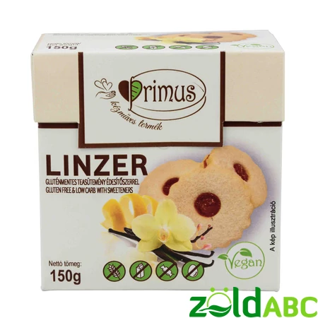 Primus Gluténmentes vegán Linzer, 150g
