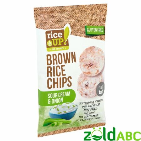 Rice Up! barna rizs chips, különböző ízekben, 60g