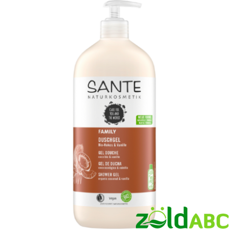 Sante Családi tusfürdő - bio kókusz & vanília 950 ml