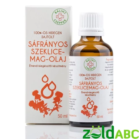 Bálint Cseppek Sáfrányos szeklicemag olaj, 50ml