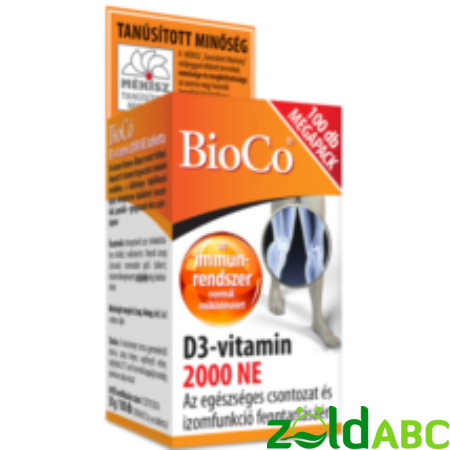 BioCo D3-vitamin 2000NE 100db