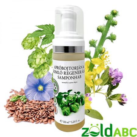 Biola Apróbojtorján-komló regeneráló samponhab, 150ml