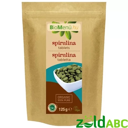 Bio Spirulina tabletta, BioMenü, 125g
