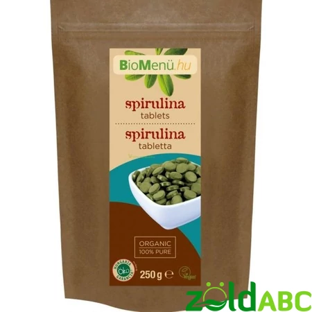 Bio Spirulina tabletta, BioMenü, 250g