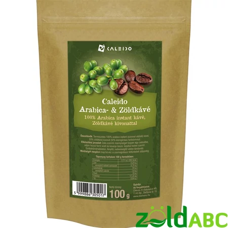 Caleido Arabica zöld kávé, 100g