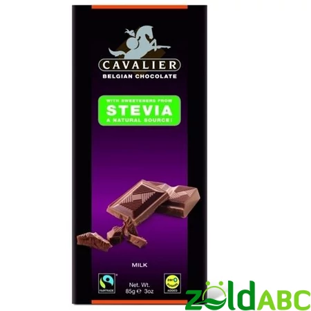 CAVALIER Tejcsokoládé stevia, 40g, 85g