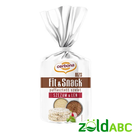 Cerbona Puffasztott rizs tengeri szezám-len 90 g
