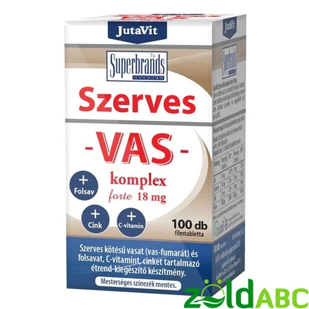 Jutavit Szerves vas komplex forte, 18mg, 100 db