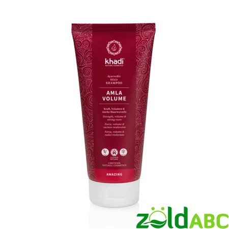 Khadi Amla Volume erő és volumen sampon ayurvédikus elixírrel, 200ml