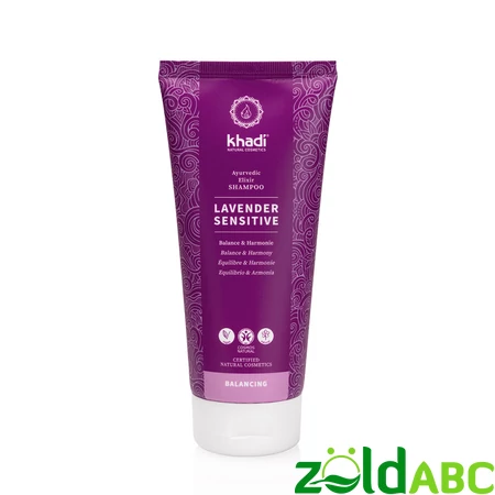 Khadi Levander Sensitive sampon érzékeny fejbőrre ayurvédikus elixírrel, 200ml