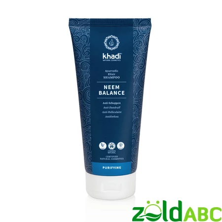 Khadi Neem Balance korpásodás elleni sampon ayurvédikus elixírrel, 200ml