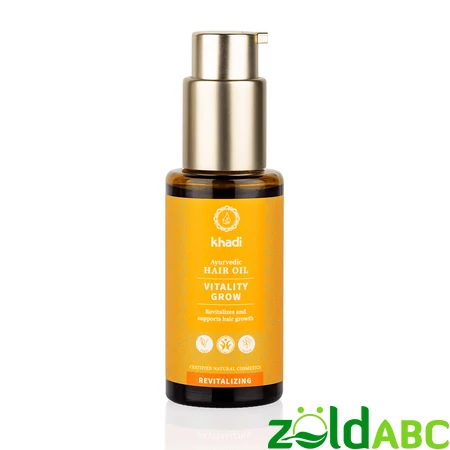 Khadi Vitality Grow hajnövekedést serkentő ayurvédikus hajolaj, 50ml