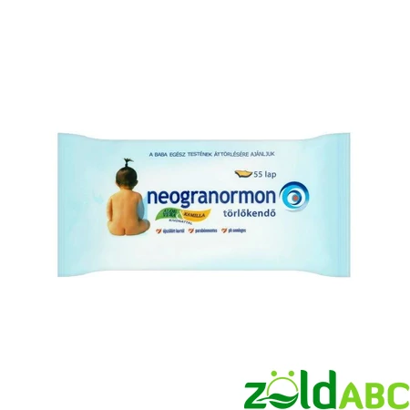 Neogranormon Baba törlőkendő, aloe vera+kamilla vagy sensitive, 55db