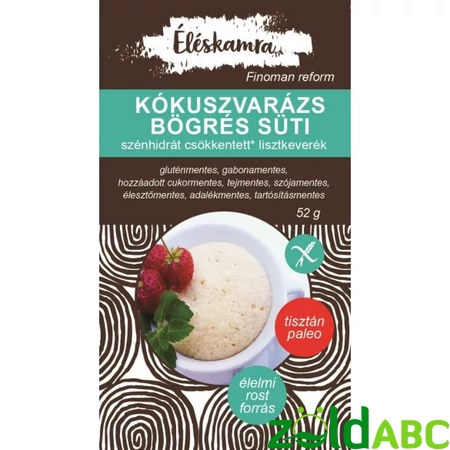 Kókuszvarázs paleo bögrés süti Paleolit Éléskamra  52g