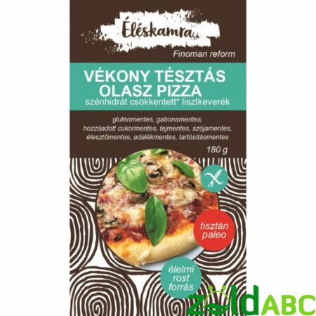 Vékonytésztás Olasz Pizza Lisztkeverék Paleolit Éléskamra 180g