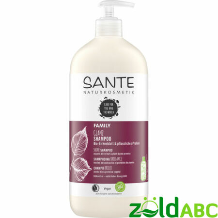 Sante Családi selyemfény sampon - bio nyírlevéllel és növényi fehérjével, 950 ml