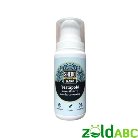 SHEDO Manó Testápoló normál bőrre mandarin-vanília, 6 hó+, 100ml, 200ml