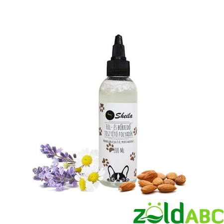 Sheila Fül és bőrredő tisztító folyadék – Mandulaolajjal és B5-provitaminnal, 100 ml