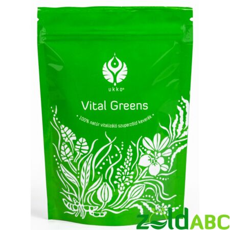 Ukko Vital Greens 100% natúr vitalizáló szuperzöld keverék, 120g