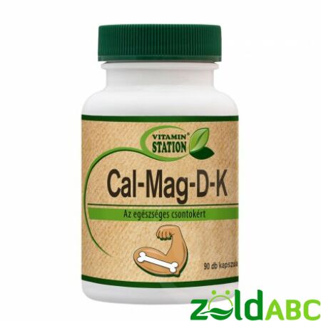 Vitamin Station Cal-Mag-D-K egészséges csontokért kapszula, 90 db