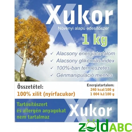 Xukor (xilit, nyírfacukor) édesítő