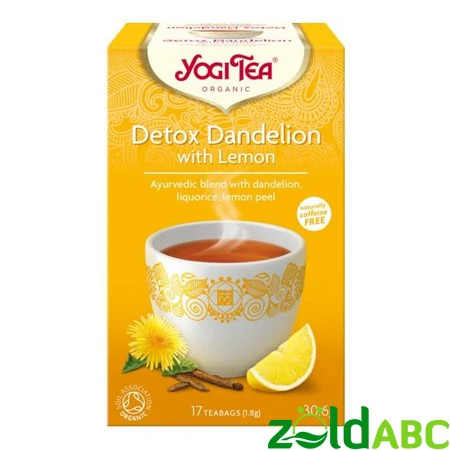 Yogi Tea - Tisztító tea citrommal és gyermekláncfűvel, 17X1,8g