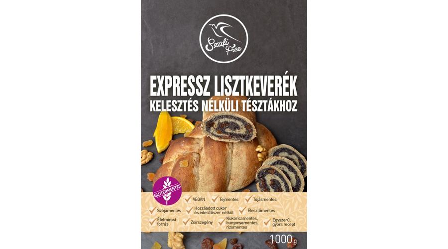 Szafi Free Expressz Lisztkeverék kelesztés nélküli tésztákhoz 1kg Szafi Free Expressz Lisztkeverék kelesztés nélküli tésztákhoz 1kg